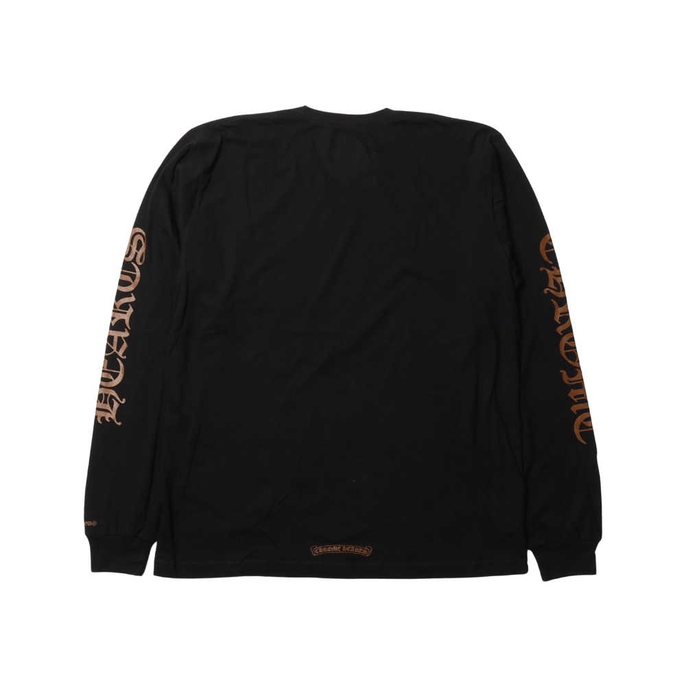 Chrome Hearts Neck Logo Pocket Long Sleeve T-Shirt Black