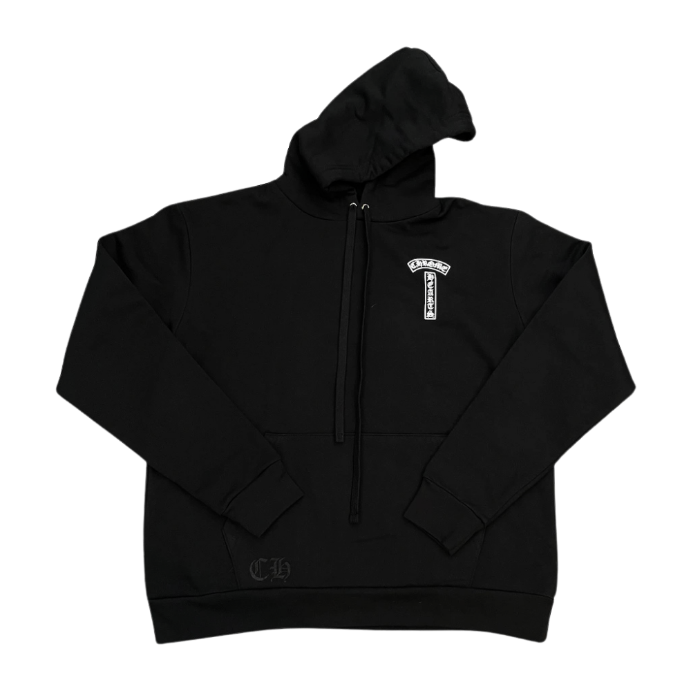 Chrome Hearts Shoulder Logo Hoodie Black