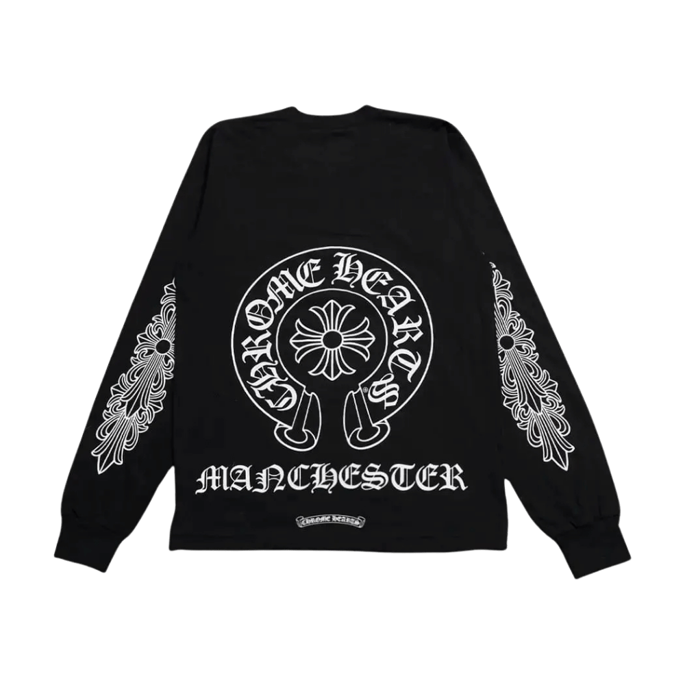 Chrome Hearts Manchester Exclusive HorseShoe Pocket Logo L/S T Shirt Black