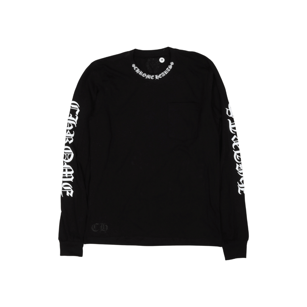 Chrome Hearts Neck Logo Long-Sleeve T-Shirt Black