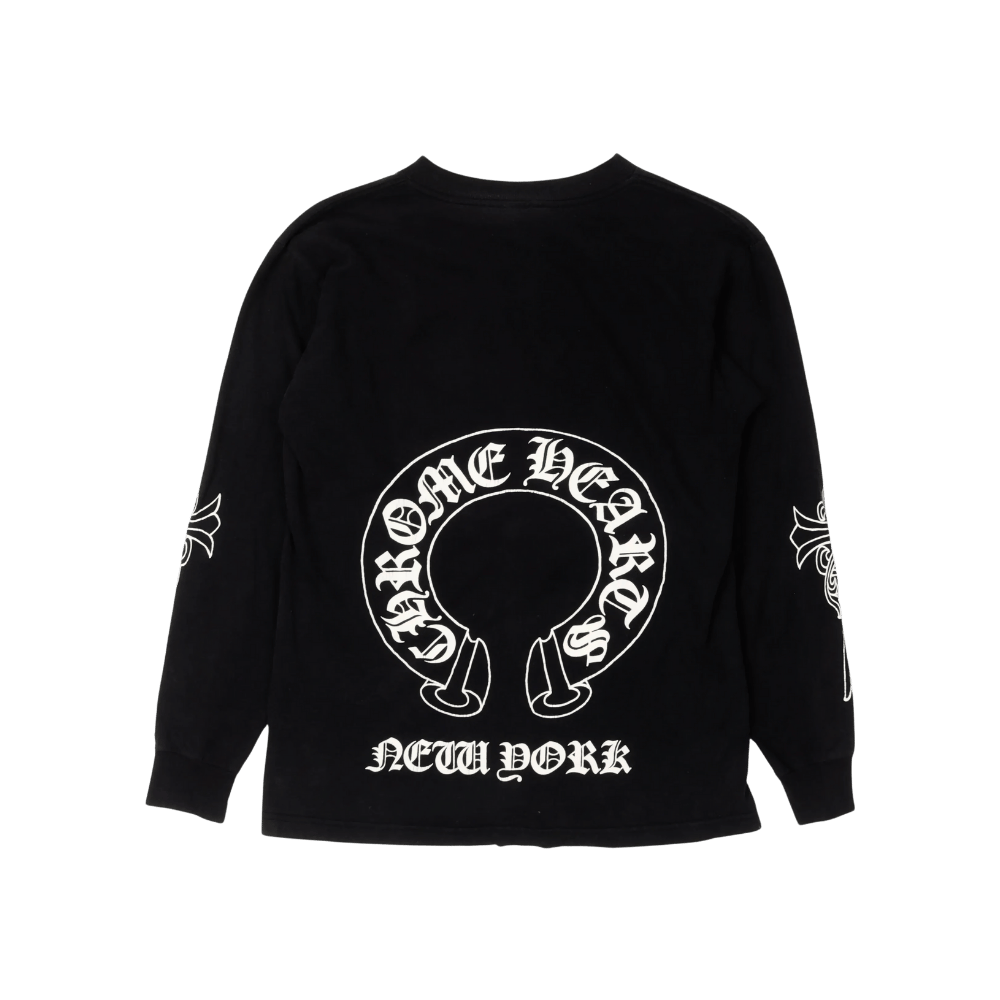 Chrome Hearts New York Longsleeve Pocket Shirt Black