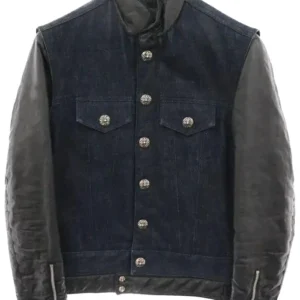 Chrome Hearts Hybrid Denim Jacket Blue & Gray - F