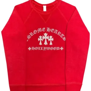 Chrome Hearts King Taco Crewneck Sweatshirt Red - F