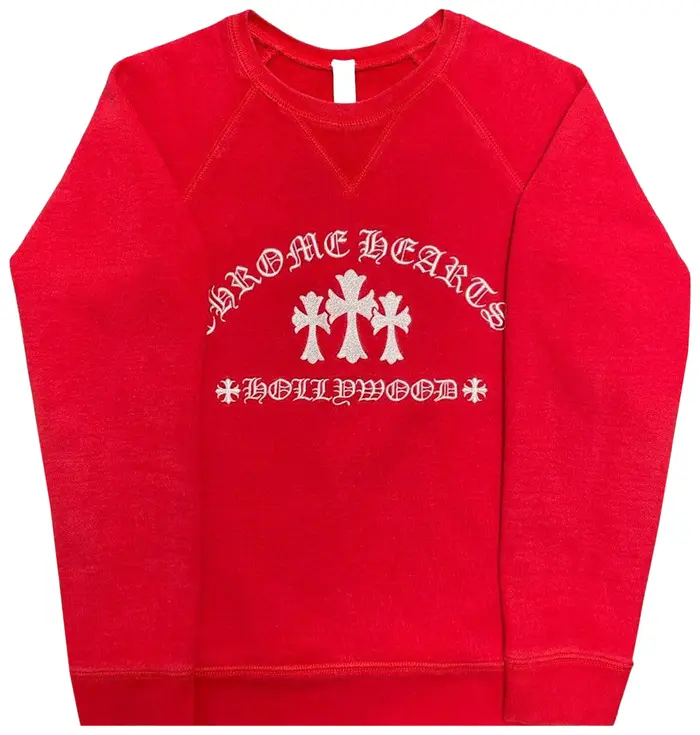 Chrome Hearts King Taco Crewneck Sweatshirt Red - F