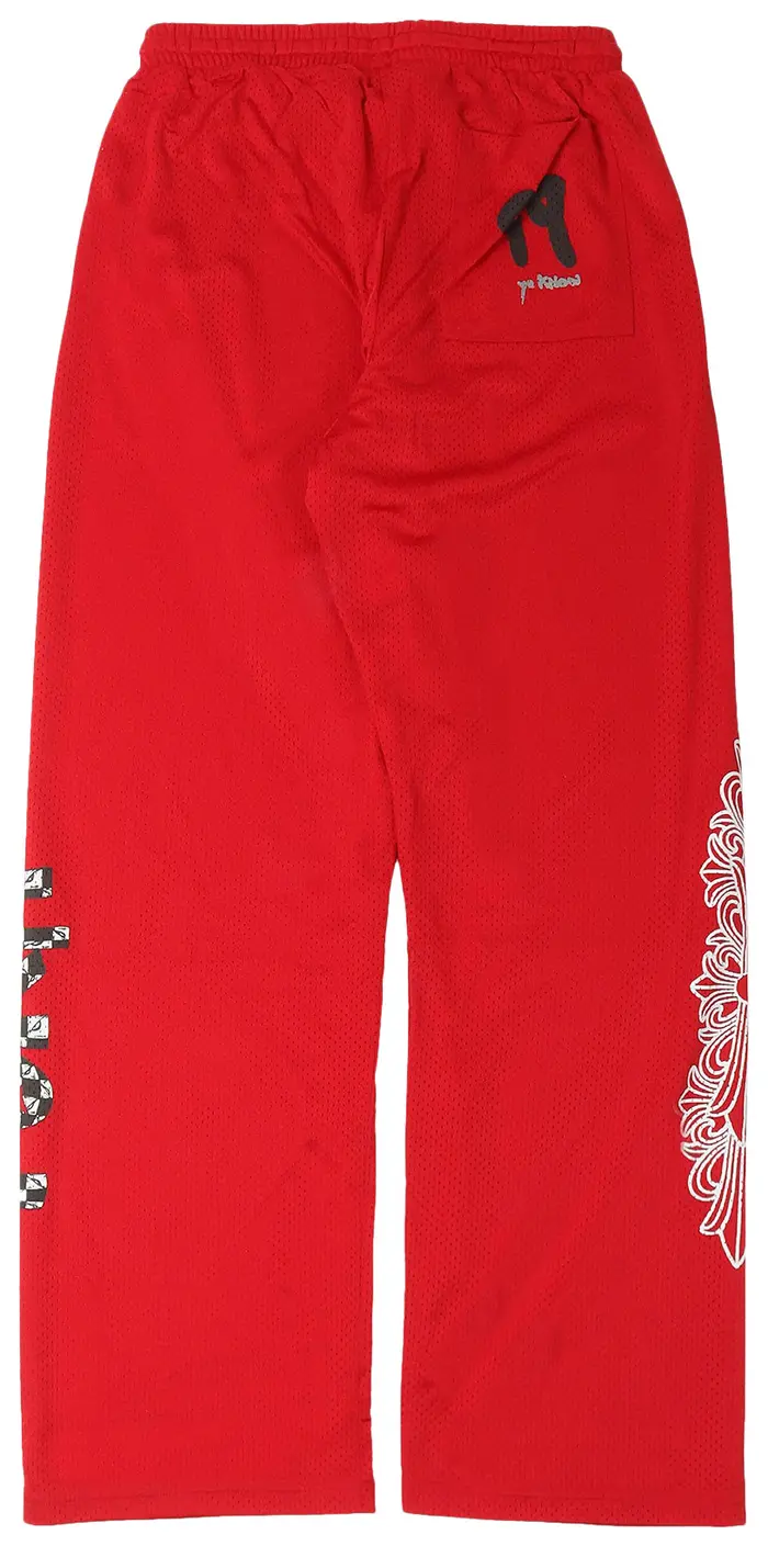 Chrome Hearts Matty Boy Mesh Sweatpant 'Red' - B