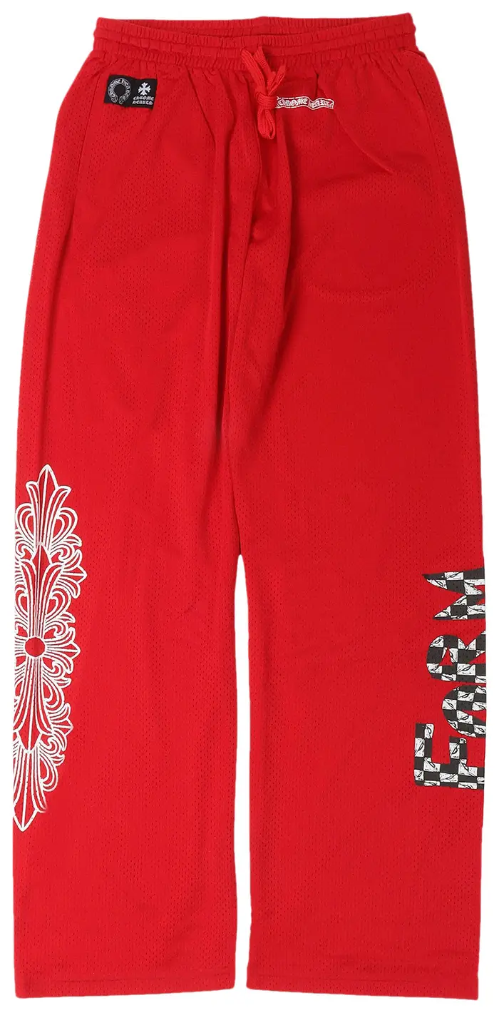 Chrome Hearts Matty Boy Mesh Sweatpant 'Red' - F