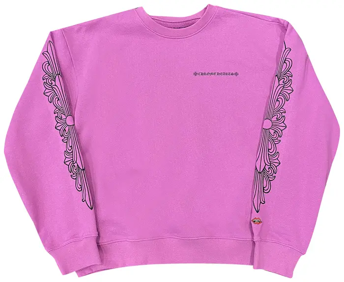Chrome Hearts Matty Boy Spider Web Crewneck Purple Sweatshirt - F