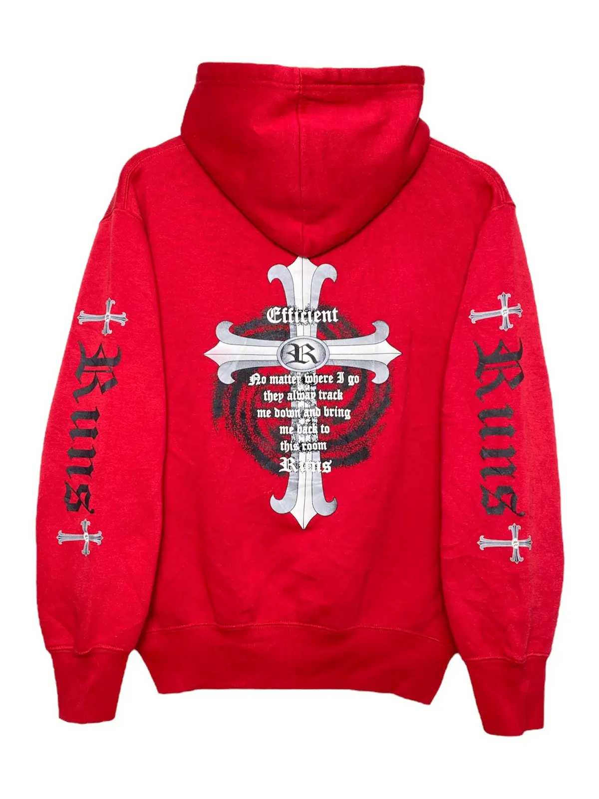 Chrome Hearts Vintage Runs Wings Crest Travis Scott Hoodie - B