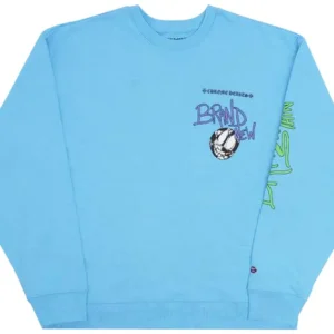 Chrome Hearts x Matty Boy Brain New Crewneck Sweatshirt 'Blue' - F
