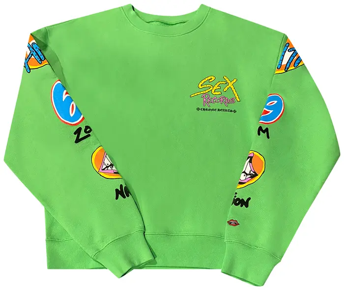 Chrome Hearts x Matty Boy Sex Records Crewneck 'Green' - F