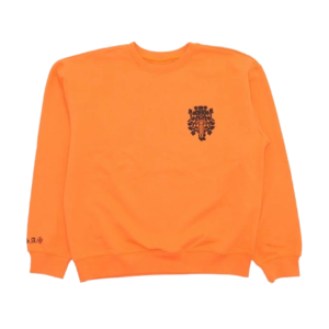 Chrome Hearts Vine Dagger Crewneck Orange Sweatshirt - F