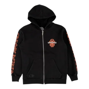 Chrome Hearts With Red Dagger Zip Up Hoodie - F